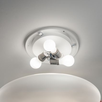 Ideal Lux - Plafonieră SMARTIES 2xE27/42W/230V, Ø 42,5 cm, albă