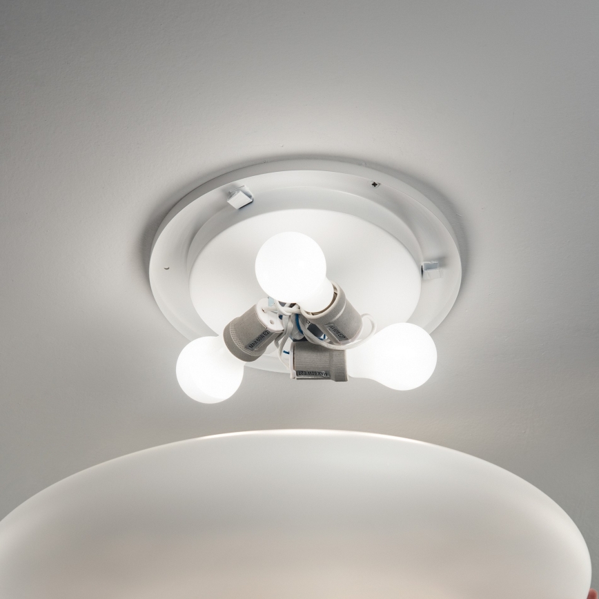 Ideal Lux - Plafonieră SMARTIES 2xE27/42W/230V, Ø 42,5 cm, albă