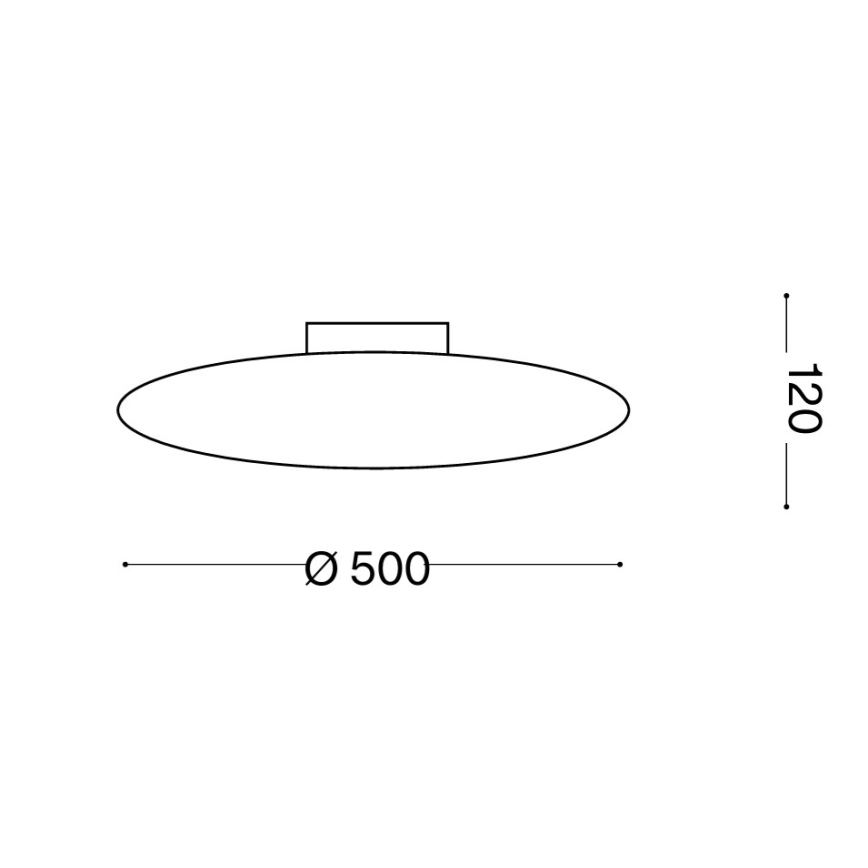 Ideal Lux - Plafonieră SMARTIES 3xE27/42W/230V diam. 50 cm albă