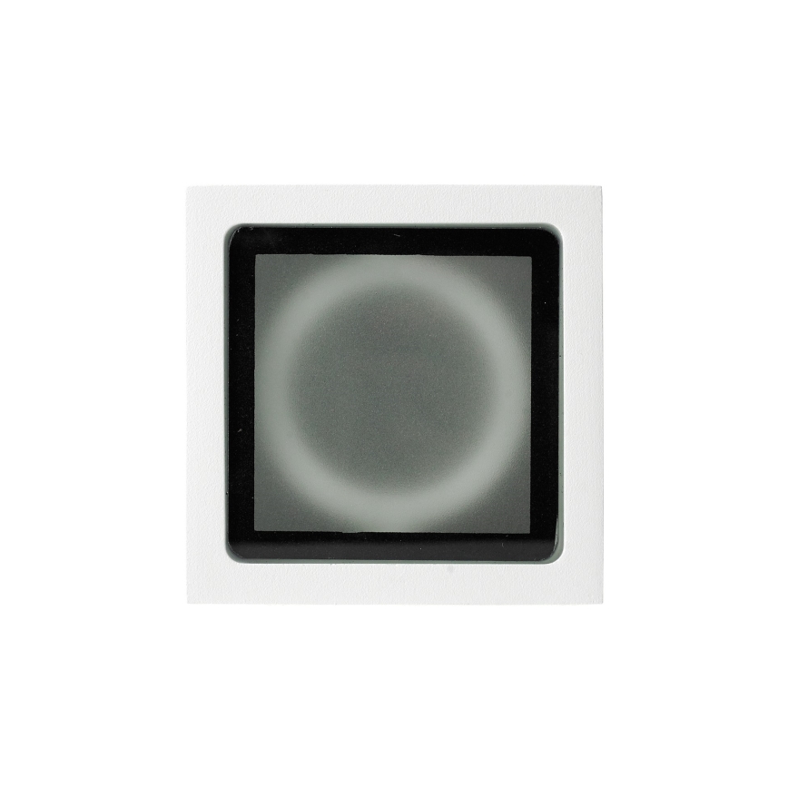 Ideal Lux - Spot de exterior TECHO 1xGU10/20W/230V 15x15 cm IP54 alb