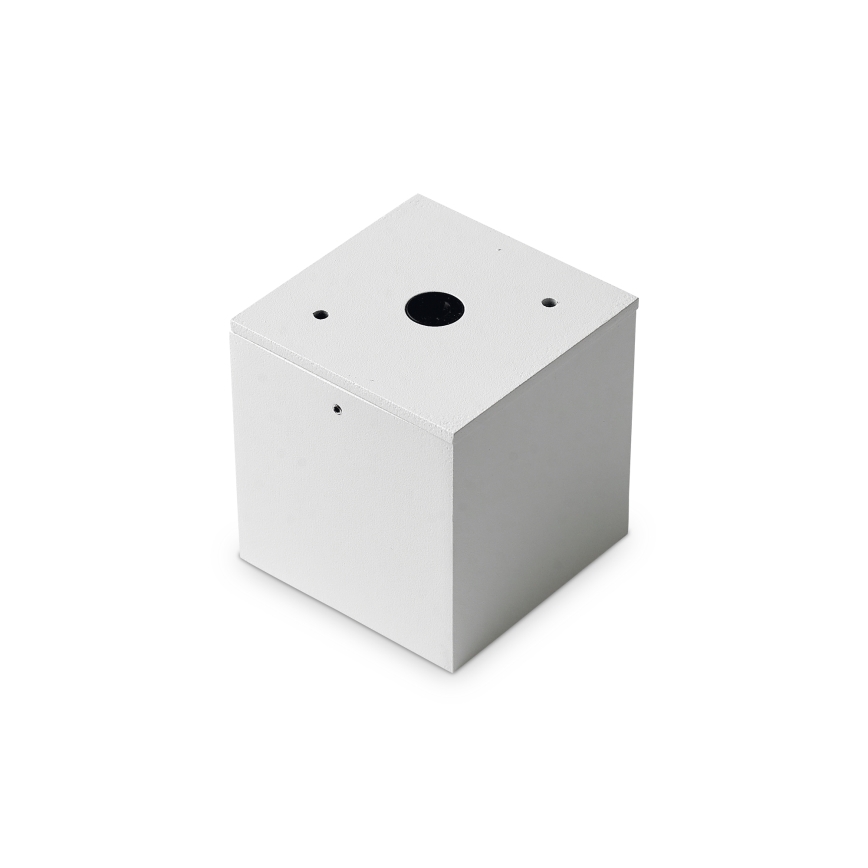 Ideal Lux - Spot de exterior TECHO 1xGU10/20W/230V 15x15 cm IP54 alb