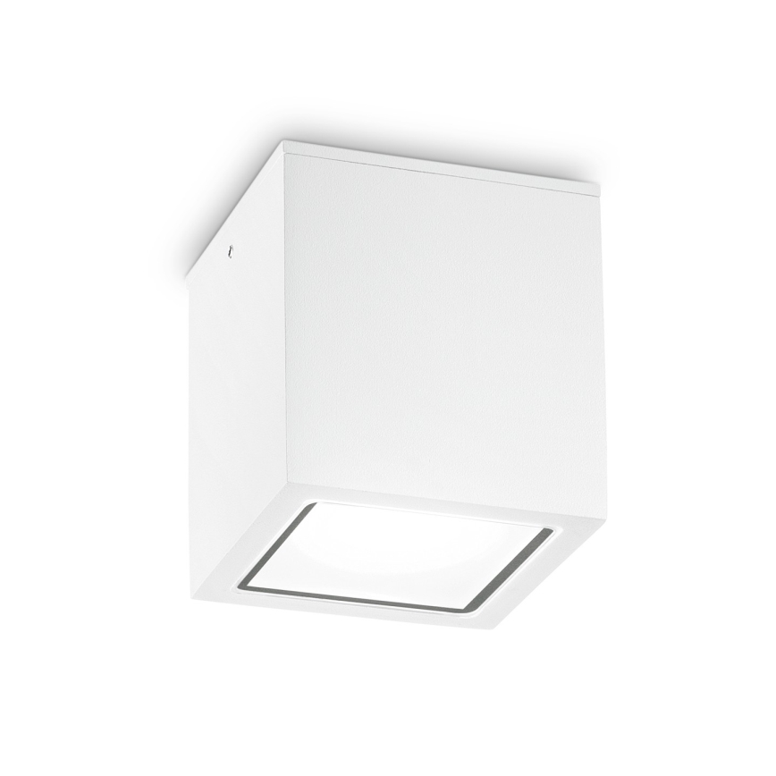 Ideal Lux - Spot exterior TECHO 1xGU10/20W/230V 9x9 cm IP54 alb