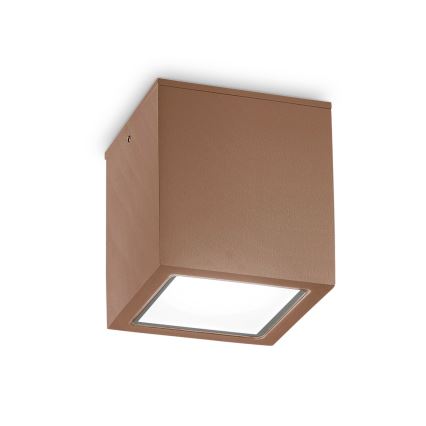 Ideal Lux - Spot exterior TECHO 1xGU10/20W/230V 9x9 cm IP54 maro