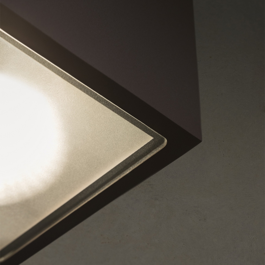 Ideal Lux - Spot exterior TECHO 1xGU10/20W/230V 9x9 cm IP54 negru