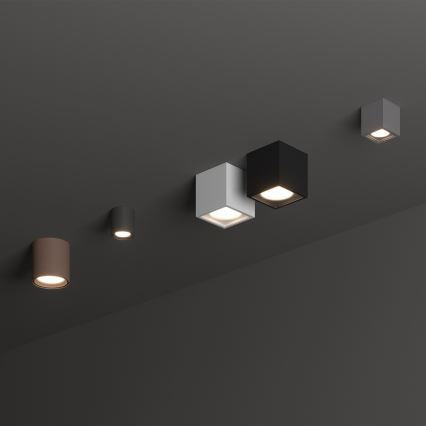 Ideal Lux - Spot exterior TECHO 1xGU10/20W/230V Ø 9 cm IP54 maro