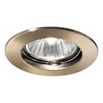 Ideal Lux - Spot încastrat JAZZ 1xGU10/50W/230V Ø 7,7 cm bronz