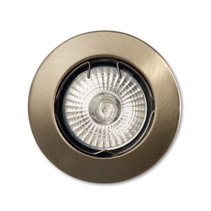Ideal Lux - Spot încastrat JAZZ 1xGU10/50W/230V Ø 7,7 cm bronz