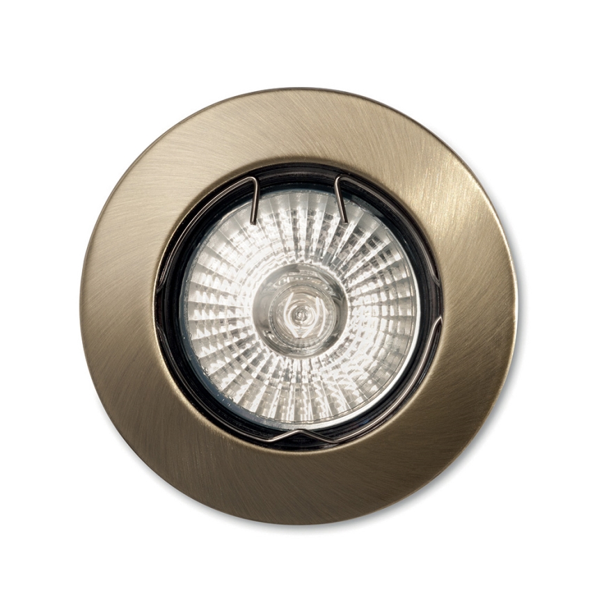 Ideal Lux - Spot încastrat JAZZ 1xGU10/50W/230V Ø 7,7 cm bronz