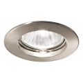 Ideal Lux - Spot încastrat JAZZ 1xGU10/50W/230V, Ø 7,7 cm, crom mat