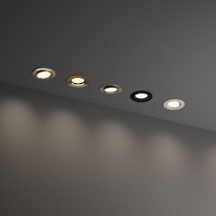 Ideal Lux - Spot încastrat SWING, 1xGU10/28W/230V, Ø 8,2 cm, crom mat