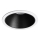 Ideal Lux - Spot LED încastrat GAME TRIM, 11W, 230V, 3000K, CRI 90, Ø 8,5 cm, IP40, negru/alb