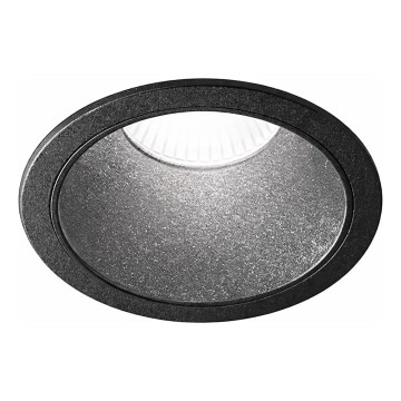 Ideal Lux - Spot LED încastrat GAME TRIM, 11W, 230V, 3000K, CRI 90, Ø 8,5 cm, IP40, negru