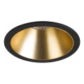 Ideal Lux - Spot LED încastrat GAME TRIM LED/11W/230V 3000K CRI 90 Ø 8,5 cm IP40 auriu/negru