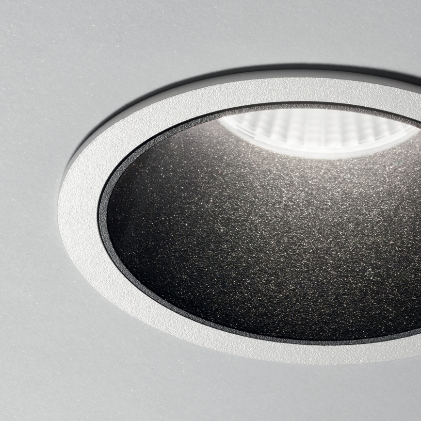 Ideal Lux - Spot LED încastrat GAME TRIM, 11W, 230V, 3000K, CRI 90, Ø 8,5 cm, IP40, negru/alb
