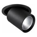 Ideal Lux - Spot LED încastrat NOVA, 20W, 230V, 4000K, CRI 90, Ø 15,4 cm, negru