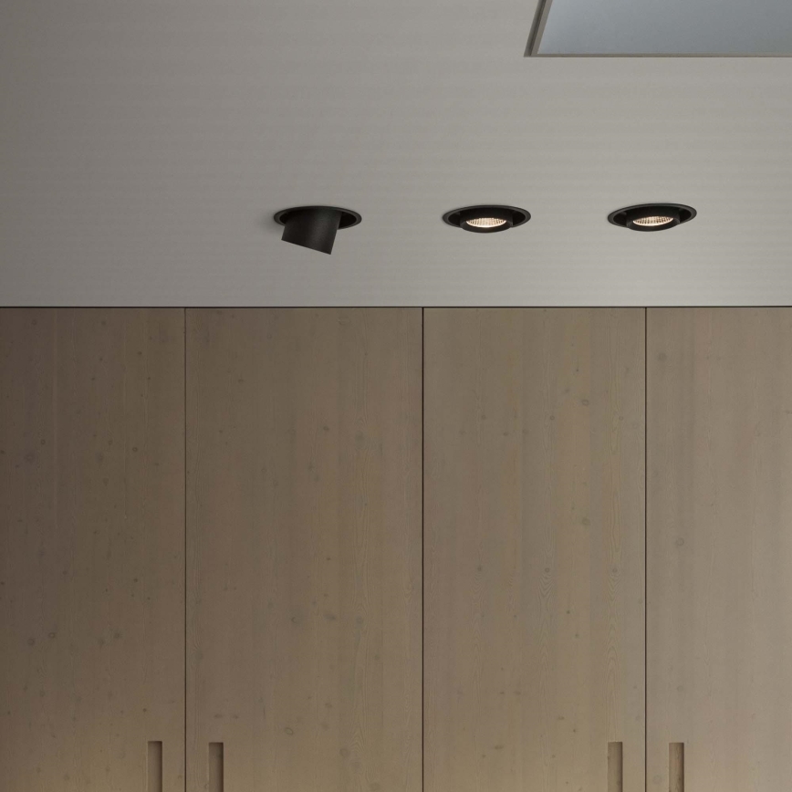 Ideal Lux - Spot LED încastrat NOVA, 20W, 230V, 4000K, CRI 90, Ø 15,4 cm, negru