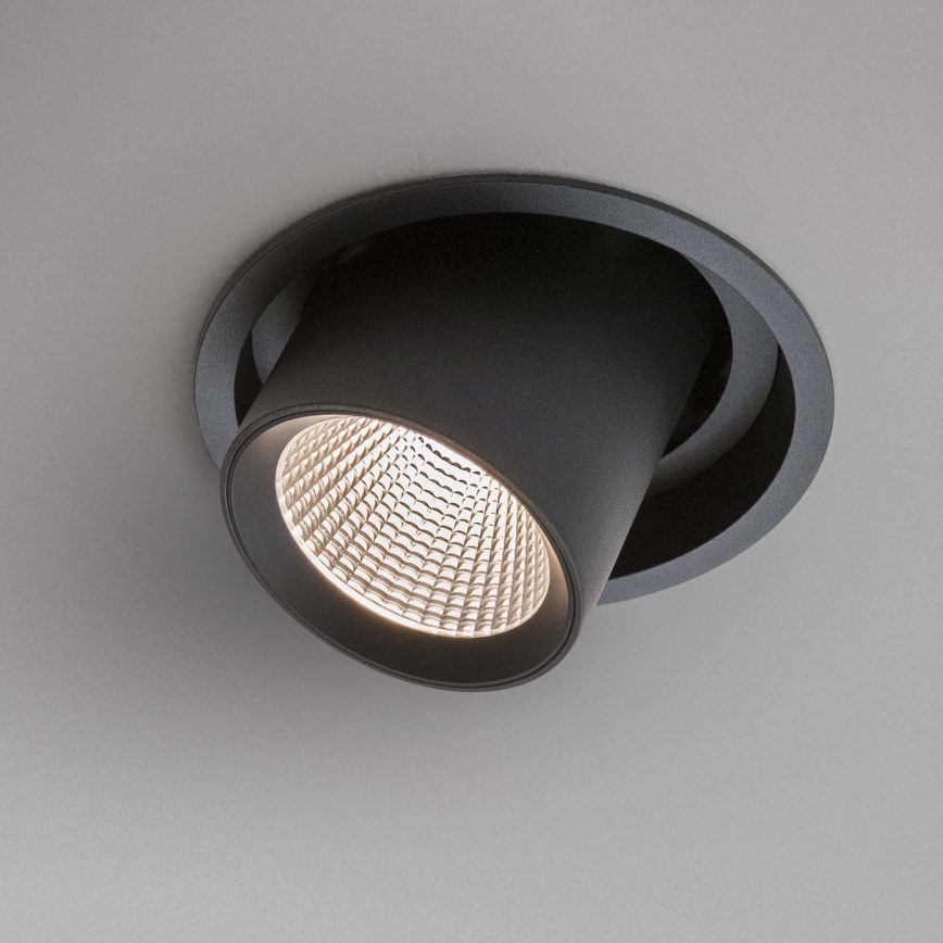 Ideal Lux - Spot LED încastrat NOVA, 20W, 230V, 4000K, CRI 90, Ø 15,4 cm, negru