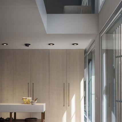 Ideal Lux - Spot LED încastrat NOVA, 12W/230V, CRI 90, Ø 10 cm, negru