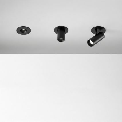 Ideal Lux - Spot LED tavan încastrat NOVA, 6W, 230V, 3000K, CRI 90, Ø 6,8 cm, negru