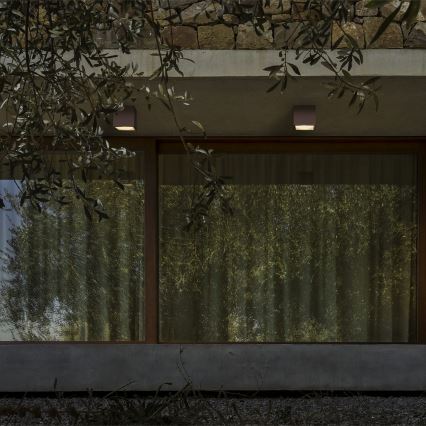 Ideal Lux TECHO - spot exterior 1xGU10/20W/230V 15x15 cm IP54 maro