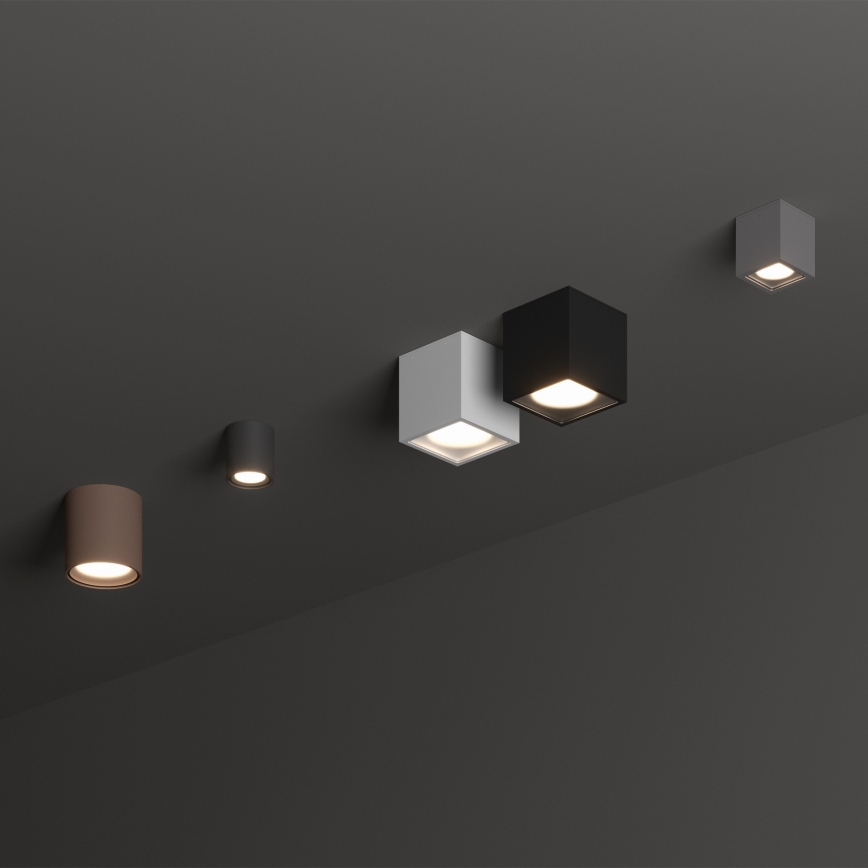 Ideal Lux TECHO - spot exterior 1xGU10/20W/230V 15x15 cm IP54 maro