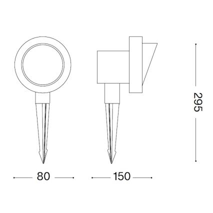 Ideal Lux TERRA - lampă de exterior 1xGU10/28W/230V IP65, maro