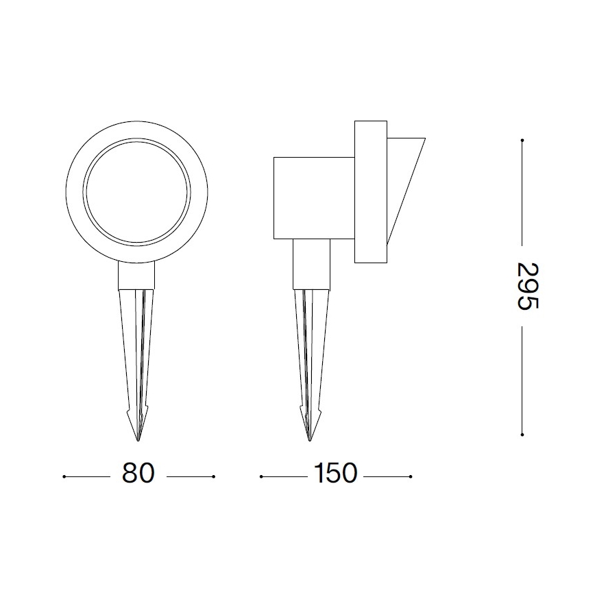 Ideal Lux TERRA - lampă de exterior 1xGU10/28W/230V IP65, maro