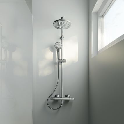 Ideal Standard A7208AA - Set de duș cu baterie termostatică CERATHERM T25, crom lucios