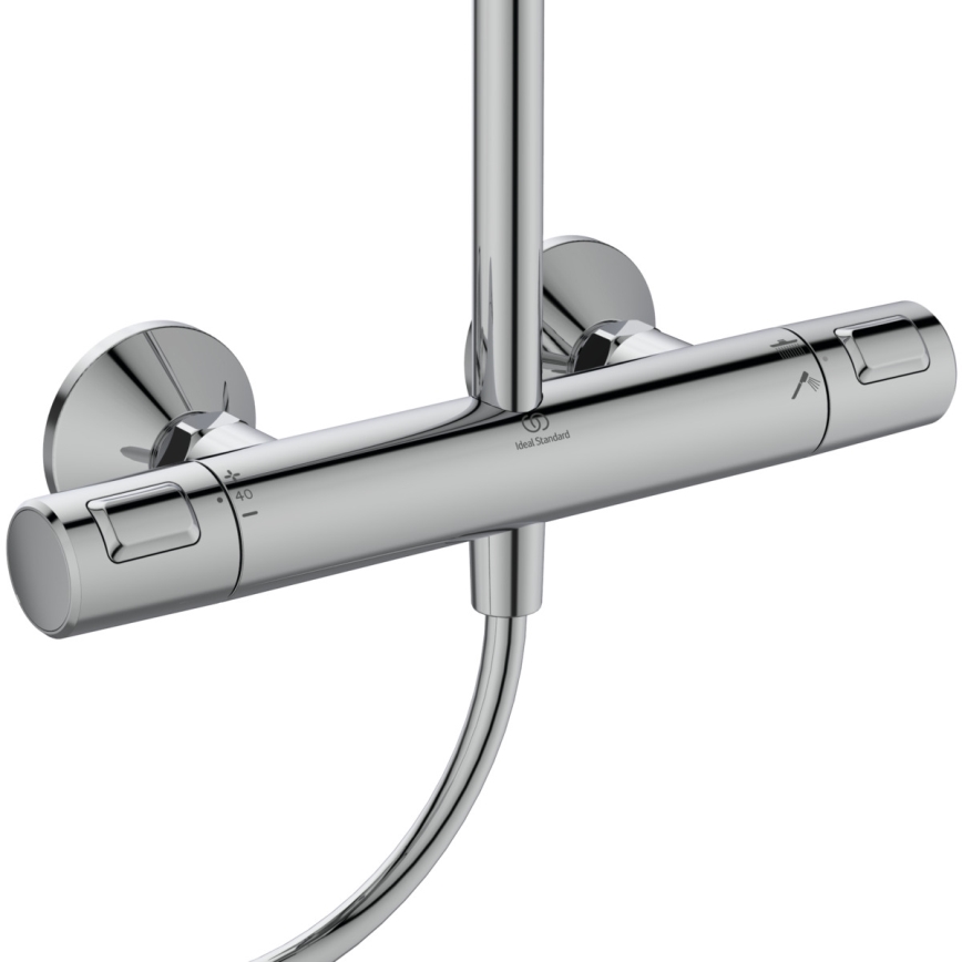 Ideal Standard A7208AA - Set de duș cu baterie termostatică CERATHERM T25, crom lucios