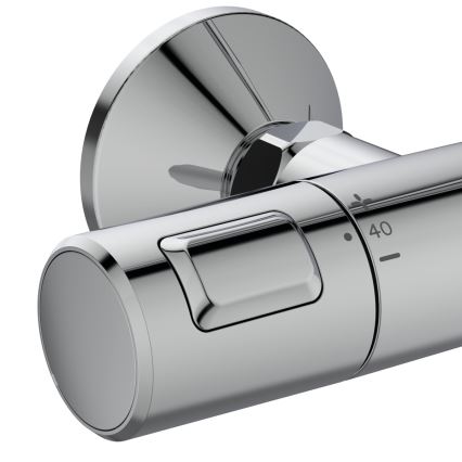 Ideal Standard A7208AA - Set de duș cu baterie termostatică CERATHERM T25, crom lucios