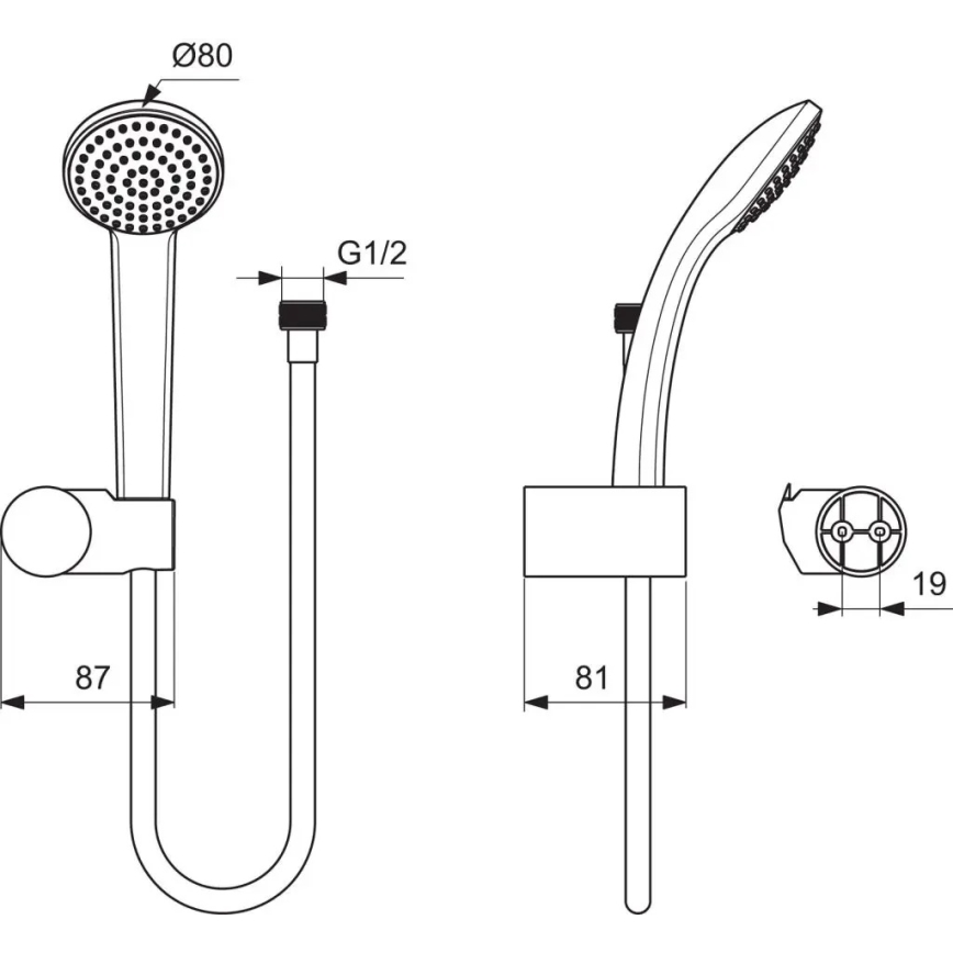 Ideal Standard B9506AA - Set de duș IDEALRAIN, crom lucios