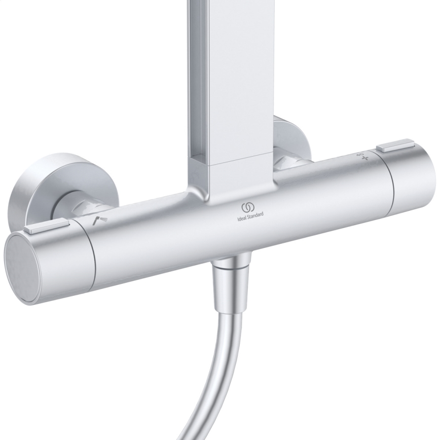 Ideal Standard BD583SI - Set de duș cu baterie termostatică CERATHERM ALU+ crom mat