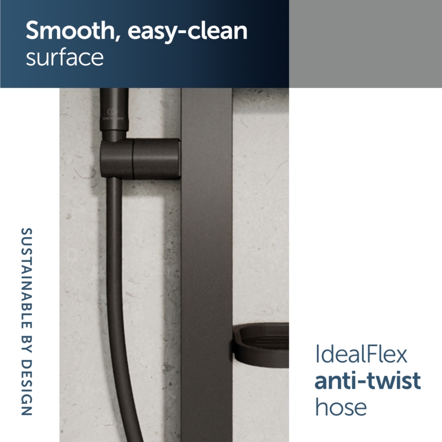 Ideal Standard BD586XG - Set de duș IDEALRAIN ALU+ negru mat