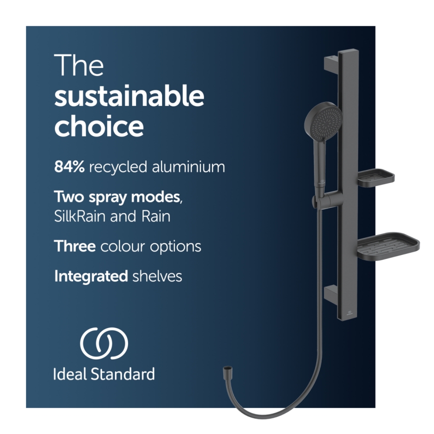 Ideal Standard BD586XG - Set de duș IDEALRAIN ALU+ negru mat