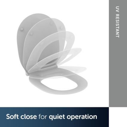 Ideal Standard E036601 - Capac WC CONNECT AIR cu închidere SoftClose, alb