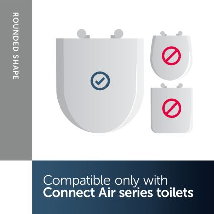 Ideal Standard E036601 - Capac WC CONNECT AIR cu închidere SoftClose, alb