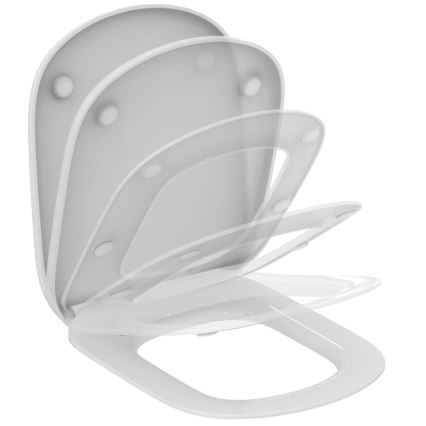 Ideal Standard T352901 - Capac WC TESI cu închidere amortizată SoftClose, alb
