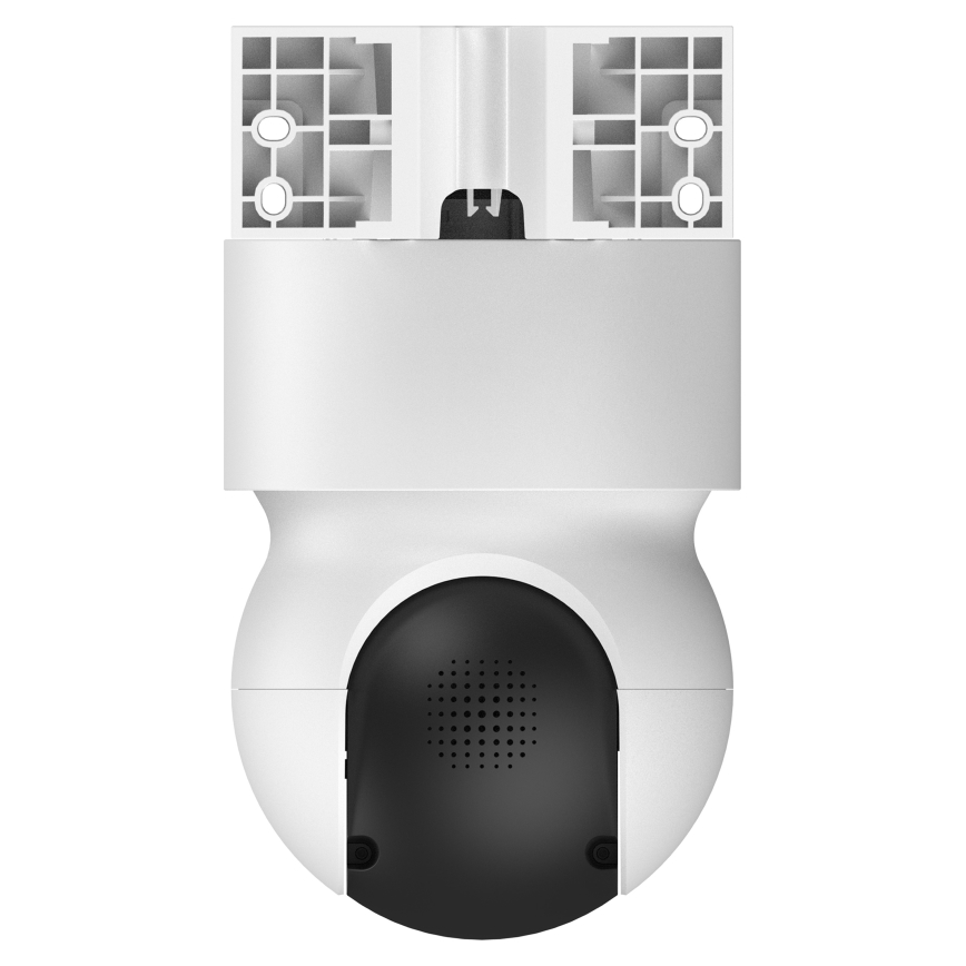 Cameră de exterior inteligentă 2K, cu senzor de mișcare, alimentare 12V, protecție IP65, Wi-Fi, compatibilă Tuya, albă