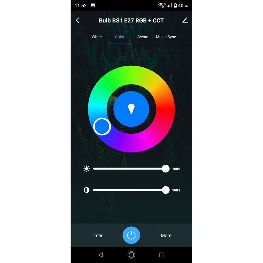 Plafonieră LED RGBW dimmabilă pentru baie, 15W/230V, 3000-6500K, Ø 22 cm, IP54, albă, Wi-Fi