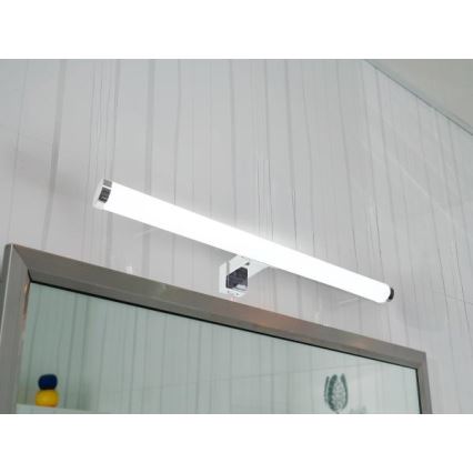 Iluminare LED pentru oglindă de baie, 10W, 230V, 45 cm, IP44, crom lucios