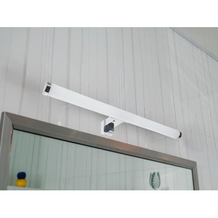Iluminare LED pentru oglindă de baie, 10W, 230V, 45 cm, IP44, crom lucios