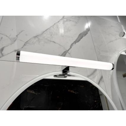 Iluminare LED pentru oglindă de baie, 10W, 230V, 45 cm, IP44, crom lucios