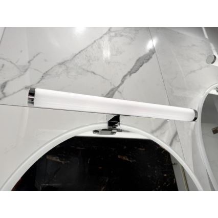Iluminare LED pentru oglindă de baie, 10W, 230V, 45 cm, IP44, crom lucios