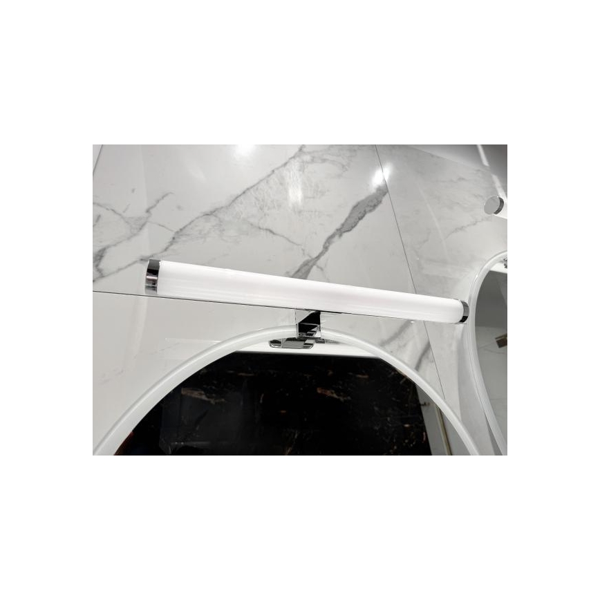 Iluminare LED pentru oglindă de baie, 10W, 230V, 45 cm, IP44, crom lucios