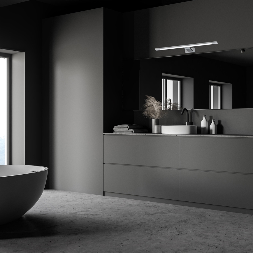 Iluminare LED pentru oglindă de baie SHINE LED/12W/230V 60 cm IP44 crom lucios