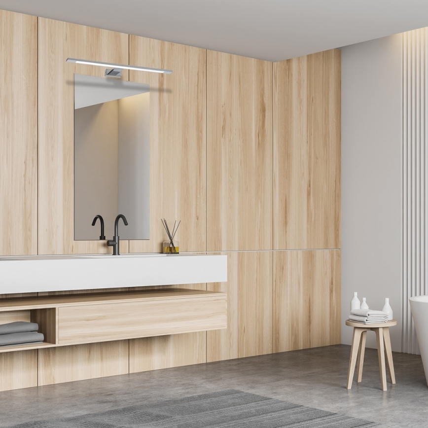 Iluminare LED pentru oglindă de baie SHINE LED/12W/230V 60 cm IP44 crom lucios