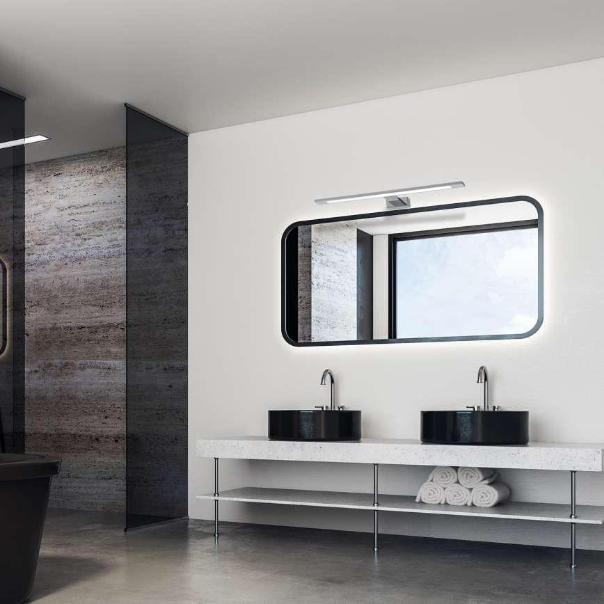 Iluminare LED pentru oglindă de baie SHINE LED/12W/230V 60 cm IP44 crom lucios