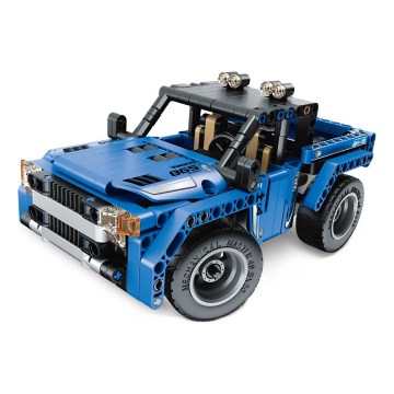 iM.Master - Set de construcție mașină de teren 2-în-1, 353 piese, 3xAA, cu telecomandă