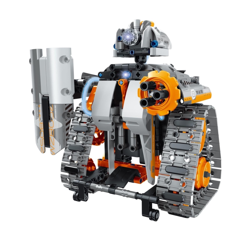 iM.Master - Set de construcție tanc 4 în 1, 554 piese, 2xAA, cu telecomandă