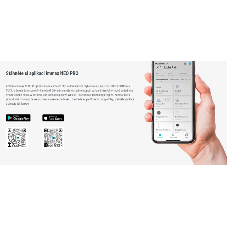 Immax 07701L - Cameră de interior VALL-I NEO LITE Smart P/T HD 2MP 1080p, Wi-Fi Tuya